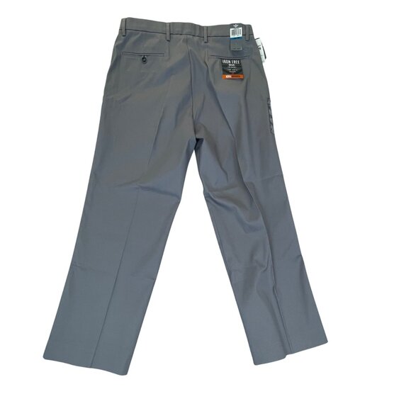 Dockers Mens Gray Cotton Blend Iron Free Straight Fit Khaki Pants Sz 36x29 - New - Picture 2 of 12